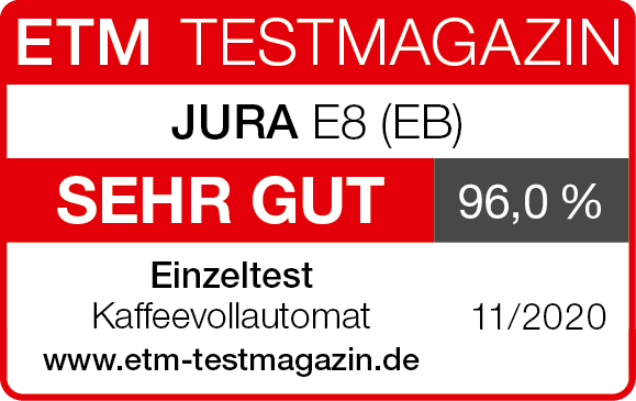 JURA E8  ETM Testmagazin