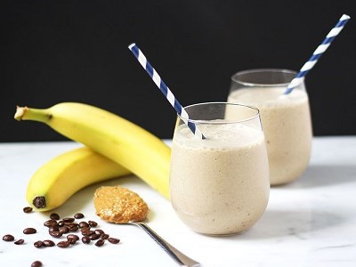 Coffee Banana smoothie front